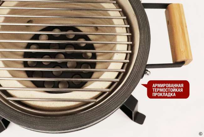 Керамический гриль-барбекю Start Grill 13 дюймов (зеленый) (33 см) Керамический гриль-барбекю Start Grill 13 дюймов (зеленый) (33 см)