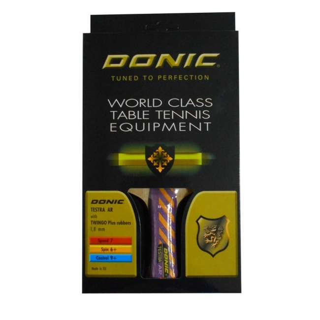 Ракетка для настольного тенниса Donic Testra AR with Twingo Plus rubbers Ракетка для настольного тенниса Donic Testra AR with Twingo Plus rubbers