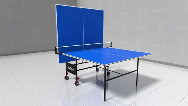 Всепогодный теннисный стол WIPS Roller Outdoor Composite 6 мм синий (СТ-ВКР)