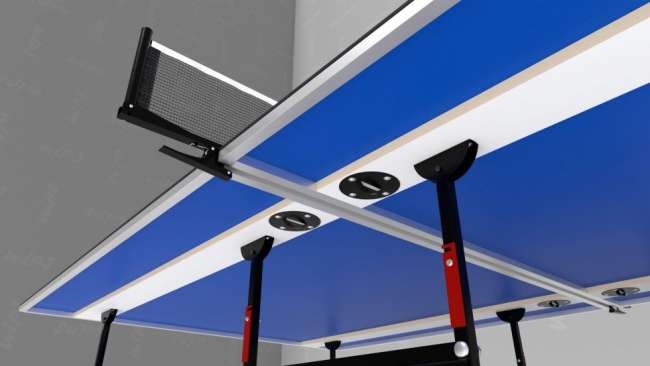 Всепогодный теннисный стол WIPS Roller Outdoor Composite 6 мм синий (СТ-ВКР)