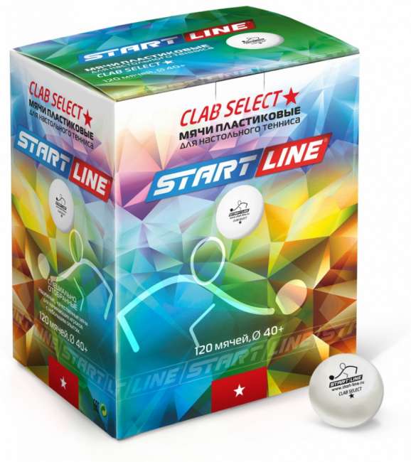 Мячи Start line Club Select 1* New (120 шт, бел.) Мячи Start line Club Select 1* New (120 шт, бел.)