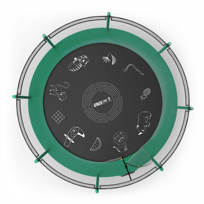 Батут UNIX line SUPREME GAME 12 ft Green Батут UNIX line SUPREME GAME 12 ft Green