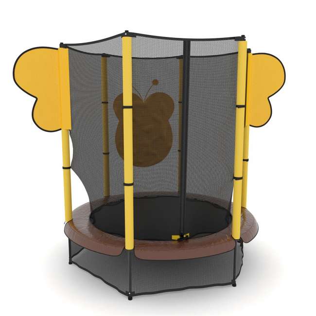 Батут с сеткой UNIX line 4.6 ft BEE (140 cm)