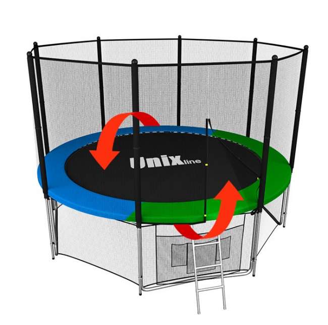Батут с сеткой UNIX line 8 ft Classic outside Батут с сеткой UNIX line 8 ft Classic outside