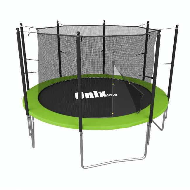 Батут с сеткой UNIX line Simple 10 ft Green inside Батут с сеткой UNIX line Simple 10 ft Green inside