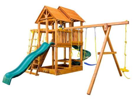 Игровая площадка PlayGarden SkyFort II стандарт со спиральной горкой и рукоходом