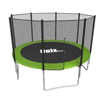 Батут с сеткой UNIX line Simple 10 ft Green outside