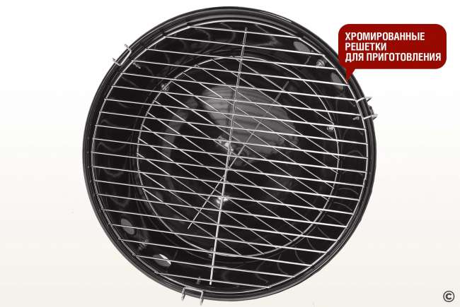 Круглый угольный гриль Start Grill 14 дюймов (37 см) GLOBUS