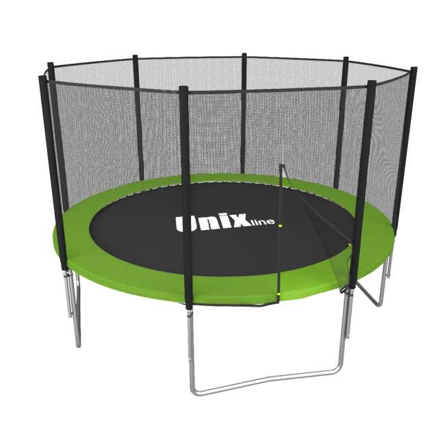 Батут с сеткой UNIX line Simple 8 ft Green outside