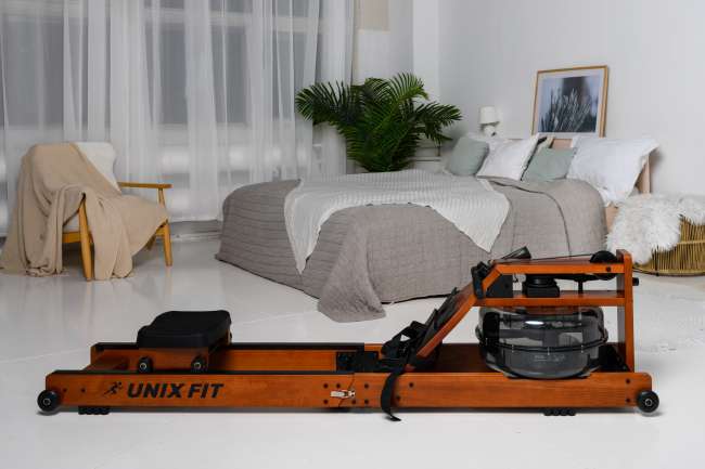 Гребной тренажер UnixFit Wood Rower Dark Гребной тренажер UnixFit Wood Rower Dark