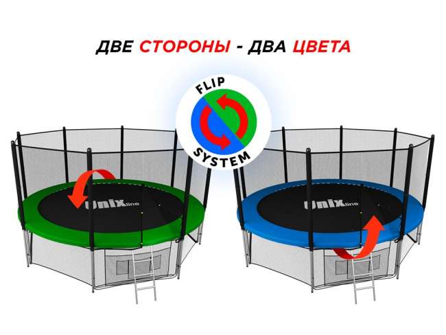 Батут с сеткой UNIX line 12 ft Classic outside Батут с сеткой UNIX line 12 ft Classic outside