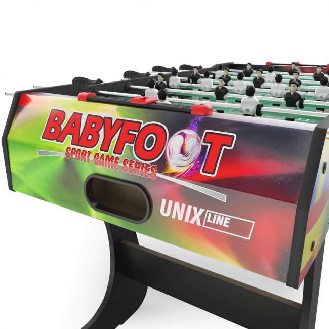 Игровой стол складной UNIX Line Футбол - Кикер (122х61 cм) Color Игровой стол складной UNIX Line Футбол - Кикер (122х61 cм) Color