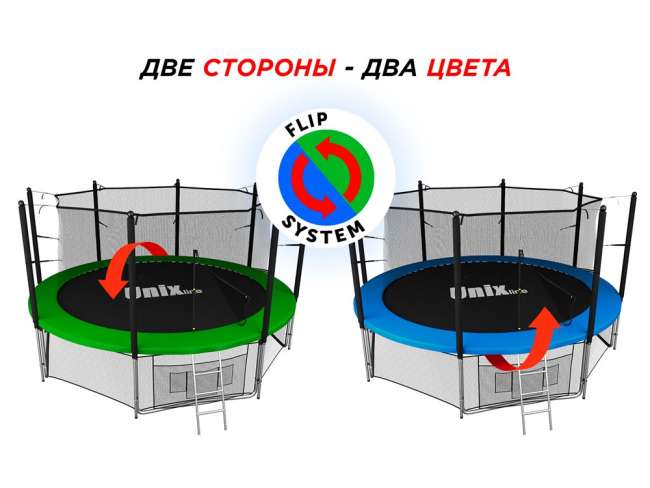 Батут с сеткой UNIX line 12 ft Classic inside Батут с сеткой UNIX line 12 ft Classic inside