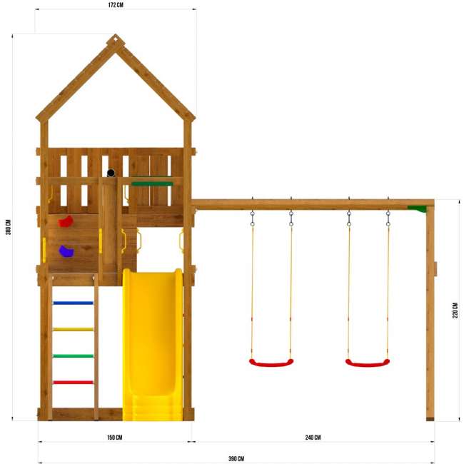 Детская площадка Jungle Palace JP9 Детская площадка Jungle Palace JP9