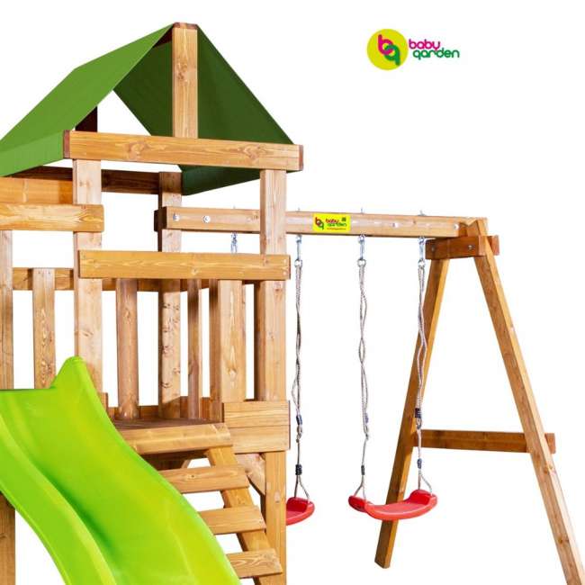 Детская игровая площадка Babygarden Play 8 светло-зеленая Детская игровая площадка Babygarden Play 8 светло-зеленая