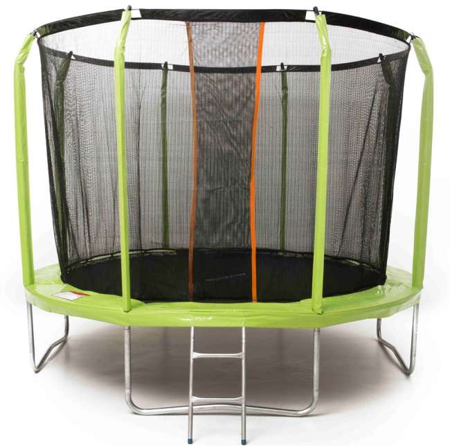 Батут с сеткой SuperJump 12 ft (366 см) и лестницей