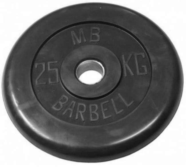 Диски обрезиненные Barbell 31 мм черные, вес от 1,25 до 25 кг в ассортименте Диски обрезиненные Barbell 31 мм черные, вес от 1,25 до 25 кг в ассортименте