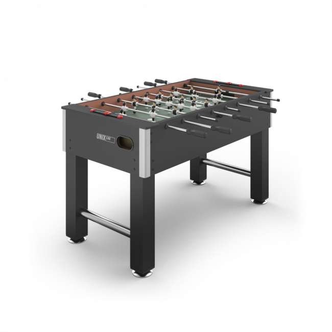 Игровой стол Футбол - Кикер UNIX Line Black (140х74 cм)