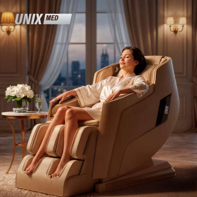 Массажное кресло UNIX Med Afelia Beige Массажное кресло UNIX Med Afelia Beige