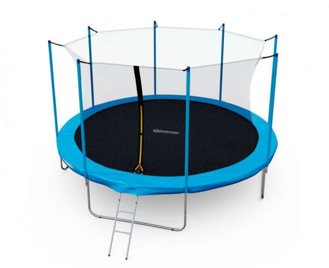 Батут с сеткой DFC Kondition 14 ft с лестницей