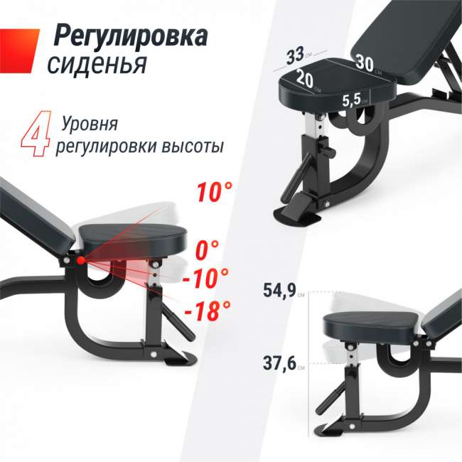 Скамья силовая регулируемая UNIX Fit BENCH 200R Скамья силовая регулируемая UNIX Fit BENCH 200R