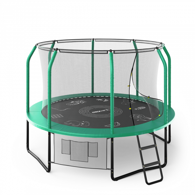 Батут UNIX Line SUPREME GAME 10 ft green