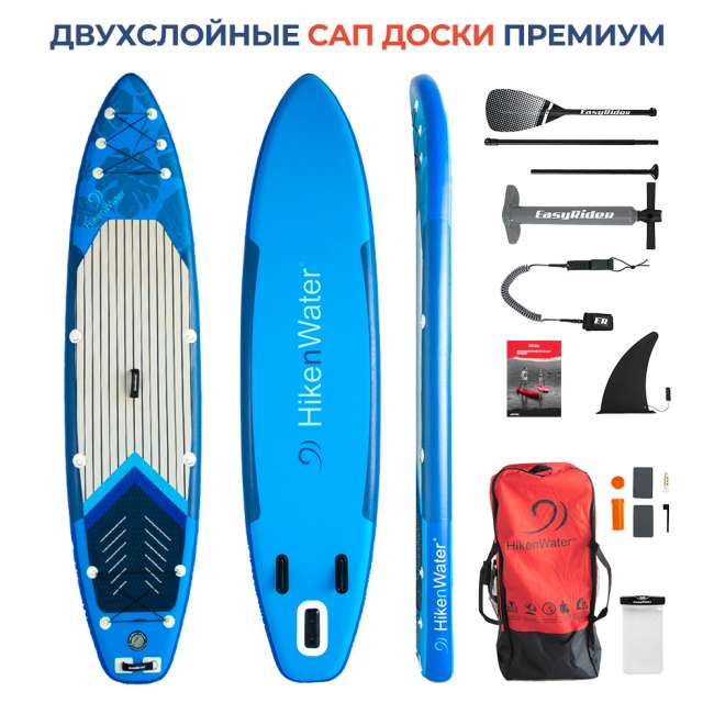 SUP-борд Hiken Water Blue Monstera 11.6 SUP-борд Hiken Water Blue Monstera 11.6