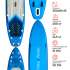 SUP-борд Hiken Water Blue Monstera 11.6 SUP-борд Hiken Water Blue Monstera 11.6