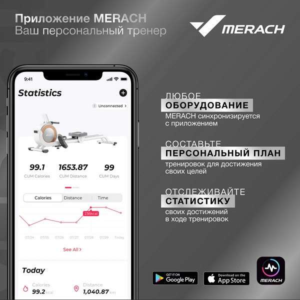 Эллиптический тренажер домашний MERACH K50 складной Эллиптический тренажер домашний MERACH K50 складной