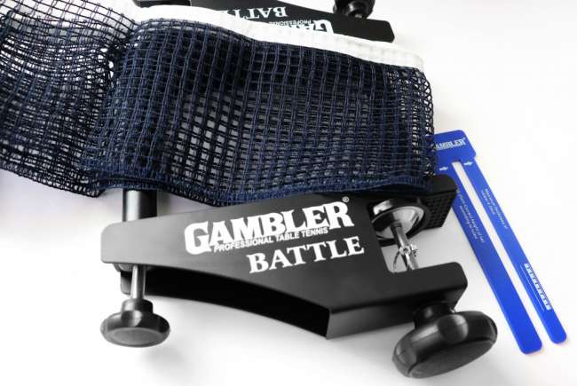 Профессиональная сетка с регулировкой натяжения и высоты Gambler BATTLE Профессиональная сетка с регулировкой натяжения и высоты Gambler BATTLE